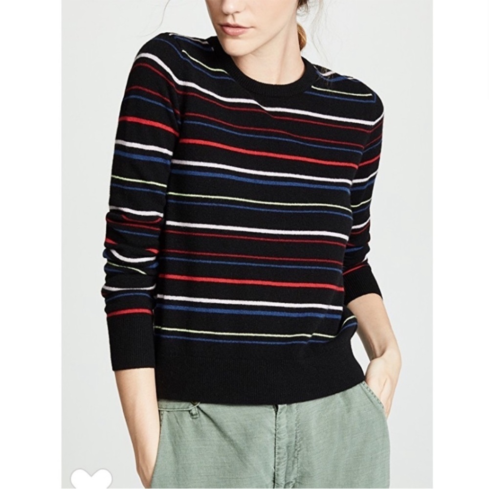 EQUIPMENT 100% Cashmere Shirley Striped Sweater
